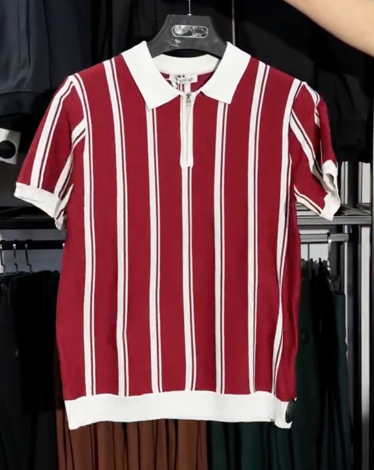 Popo Vision Ice Silk Knit Polo – Breathable Stretch, Summer Comfort