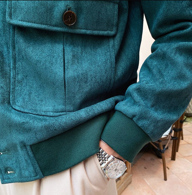Premium Suede Jacket – Comfort Fit, Timeless Elegance