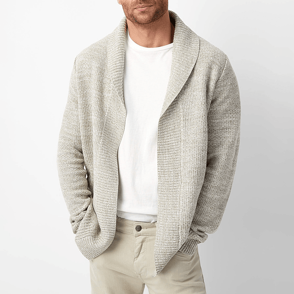 Ermes Soft Wool Shawl Cardigan