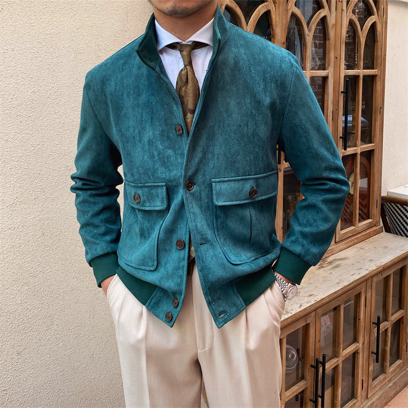 Premium Suede Jacket – Comfort Fit, Timeless Elegance