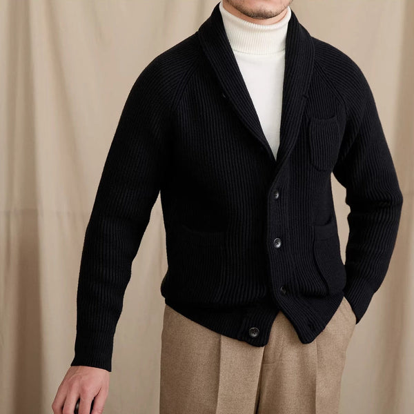 Harrow Ribbed Shawl Cardigan