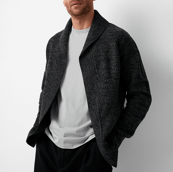 Ermes Soft Wool Shawl Cardigan
